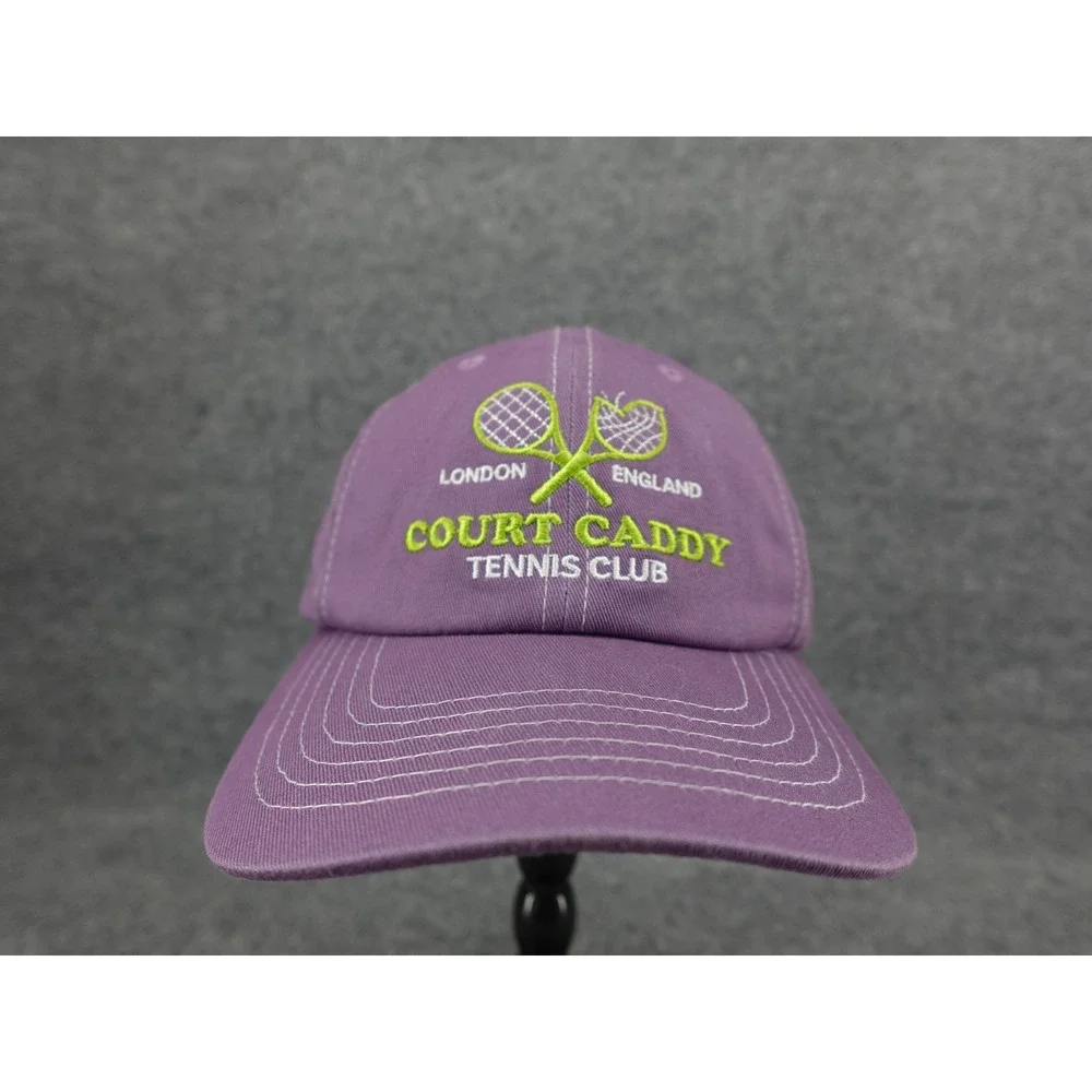 Official League Court Caddy Hat Unisex OSFM Purple Tennis Club London Cap